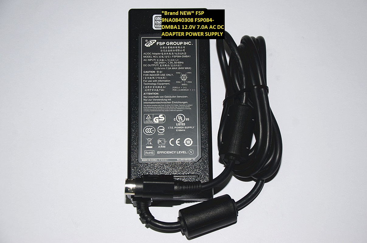 *Brand NEW*FSP FSP084-DMBA1 12.0V 7.0A 9NA0840308 AC DC ADAPTER POWER SUPPLY